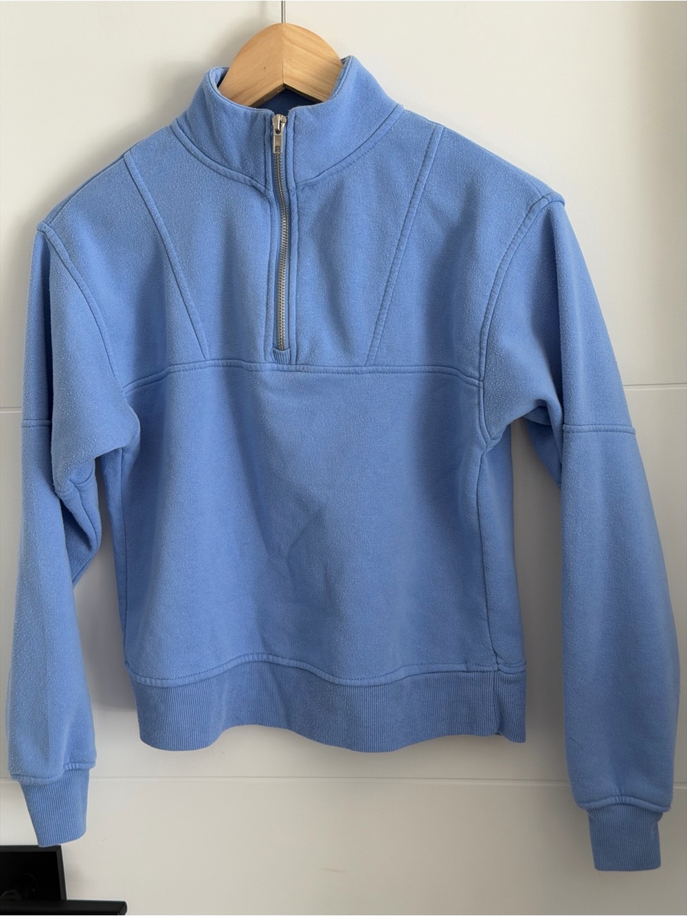 Rebel Sugar girls: 1/4 Zip-Up Long Sleeve Pullover- Size Large